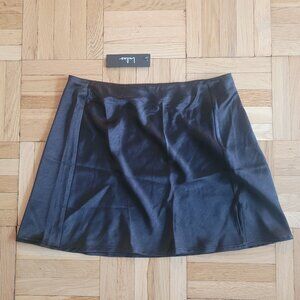 Black Satin Skirt